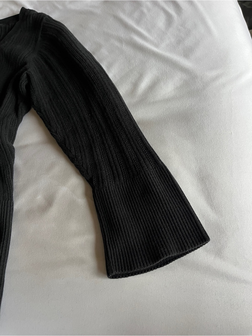 Axcess Black Ribbed Button-Front Long Sleeve Top - Picture 13 of 16